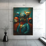 Stoere honden Canvas Schilderij