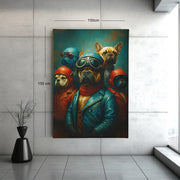 Stoere honden Canvas Schilderij