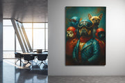 Stoere honden Canvas Schilderij