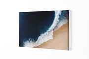 Strand en golven Canvas Schilderij