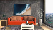 Strand en golven Canvas Schilderij