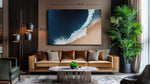 Strand en golven Canvas Schilderij