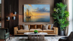 Zeilschip op Zee Canvas Schilderij