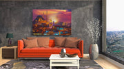 Istanbul Stadgezicht Canvas Schilderij