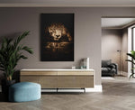 Luipaard Portret Canvas Schilderij