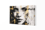 Abstracte Vrouw Canvas Schilderij