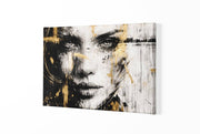 Abstracte Vrouw Canvas Schilderij