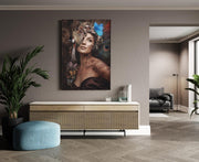 Fantasie Vrouw Canvas Schilderij