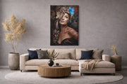 Fantasie Vrouw Canvas Schilderij