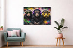 Urban Apen Canvas Schilderij