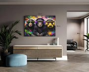 Urban Apen Canvas Schilderij