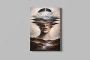Surrealistische Vrouw Canvas Schilderij