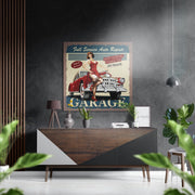 Vintage garage – Dibond Schilderij