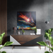 Kleurrijke ruimte – Dibond Schilderij