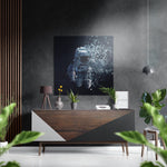 Pixelerende astronaut – Dibond Schilderij