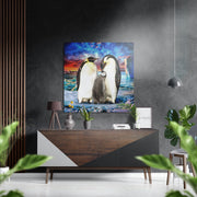 Pinguïnfamilie – Dibond Schilderij