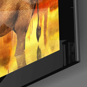 Olifant bij een Gouden Paleis – Glasschilderij