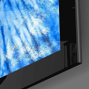 Blauwe Batiklook – Glasschilderij