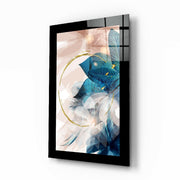 Abstract Blad – Glasschilderij