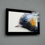 Schattige Vogel – Glasschilderij
