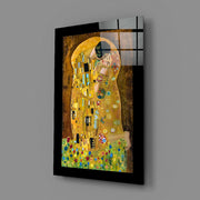 Gustav Klimt – De Kus – Glasschilderij