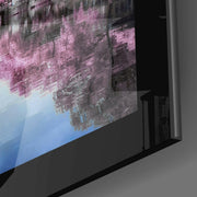 Sakura Bomen langs het Kanaal – Glasschilderij