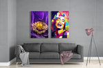 Blonde Silver-Screen Icon Glass Wall Art