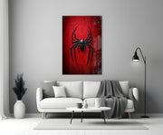 Spider Web Glass Wall Art