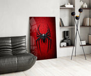 Spider Web Glass Wall Art