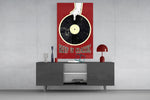 Classic Vinyl Record Glass Wall Art