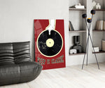 Classic Vinyl Record Glass Wall Art
