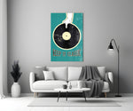Classic Vinyl Record Glass Wall Art