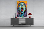 Scream of the Living Dead Glass Wall Art
