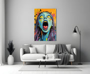 Scream of the Living Dead Glass Wall Art