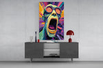 Scream of the Mind Glass Wall Art