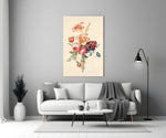 Elegant Floral Bouquet Glass Wall Art