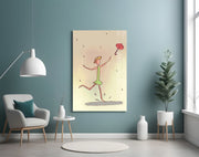 Rainy Day Dancer Glass Wall Art