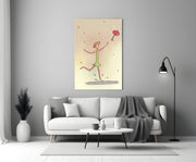 Rainy Day Dancer Glass Wall Art