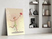 Rainy Day Dancer Glass Wall Art