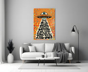 UFO Eye Control Sun Glass Wall Art