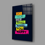 Vibrant Happiness Stack Glass Wall Art