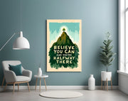 Believe You Can Glass Wall Art