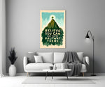 Believe You Can Glass Wall Art