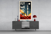 Moon Landing Glass Wall Art