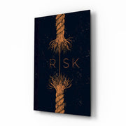 Risk Tangled Rope Glass Wall Art