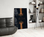 Risk Tangled Rope Glass Wall Art
