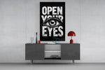 Eyes Open Your Glass Wall Art