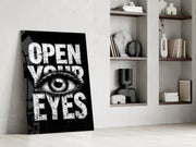 Eyes Open Your Glass Wall Art