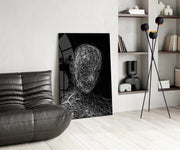 Tangled Threads Portrait Glass Wall Art