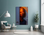 Mysterious Doorway Reflection Glass Wall Art